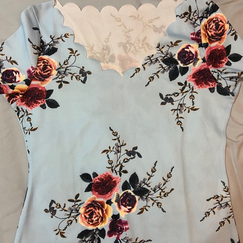 Short floral top